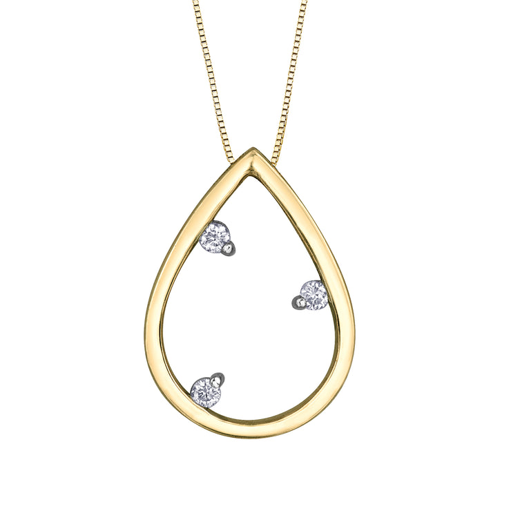 Yellow Gold Diamond Pendant