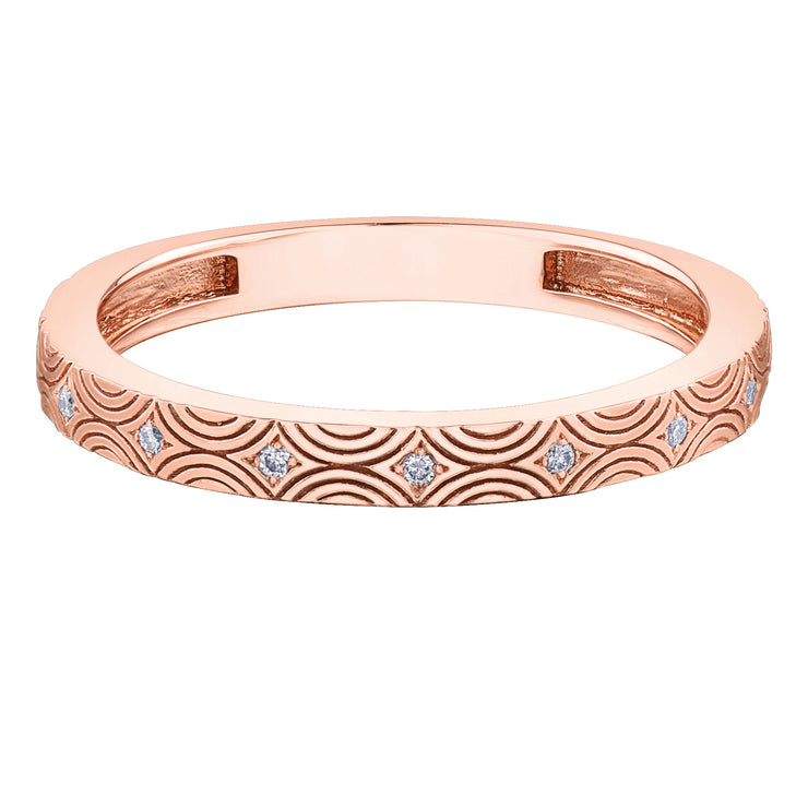 Rose Gold Diamond Band