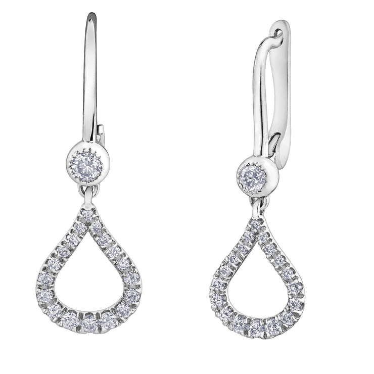 White Gold Diamond Earrings