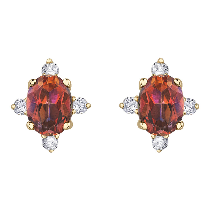 Topaz diamond earrings cheap