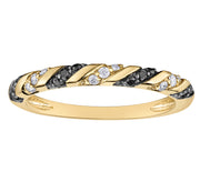 Yellow Gold Diamond Twist Band