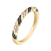 Yellow Gold Diamond Twist Band