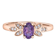 Yellow White Or Rose Gold Gemstone And Diamond Ring