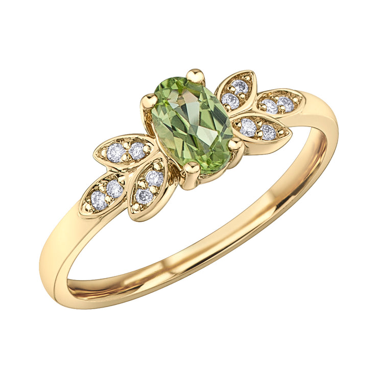 Yellow White Or Rose Gold Gemstone And Diamond Ring