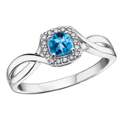 White Gold Diamond And Gemstone Ring