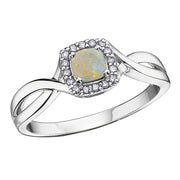 White Gold Diamond And Gemstone Ring