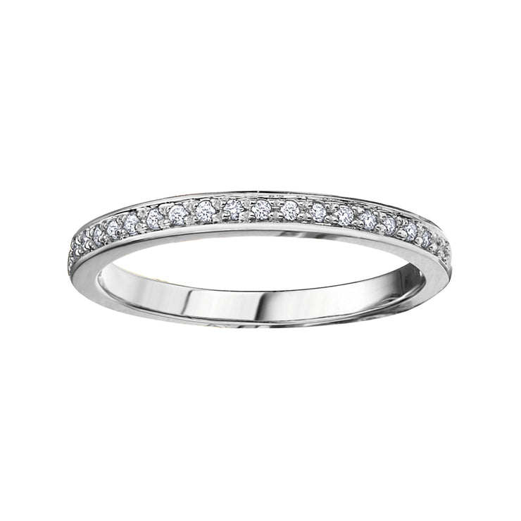 Rose Yellow Or White Gold Diamond Band