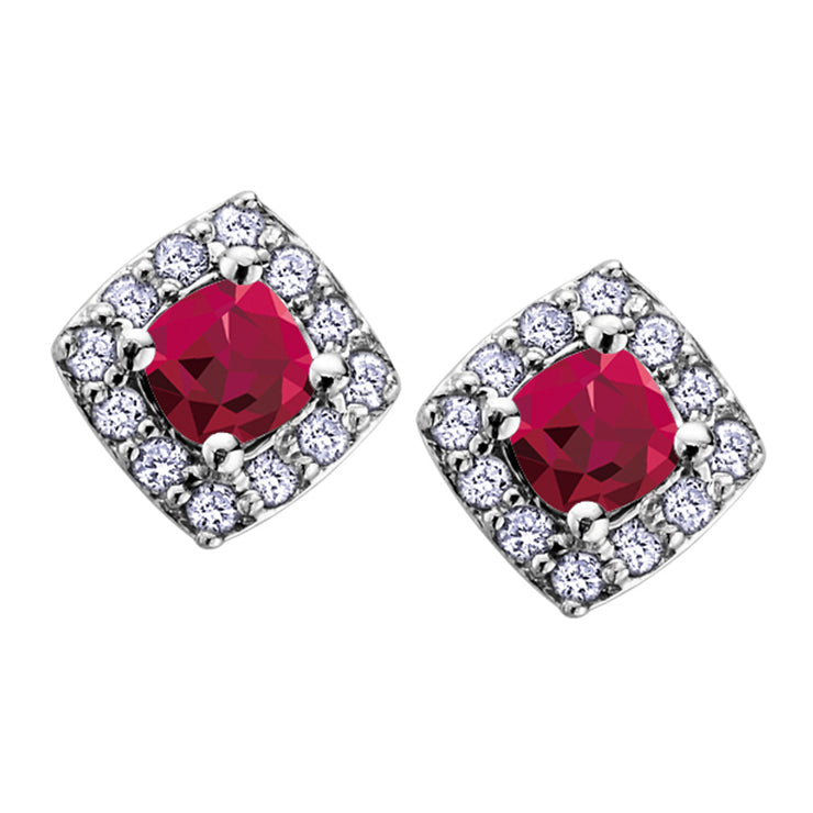 White gold gemstone earrings cheap