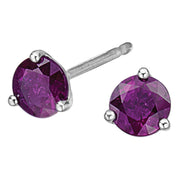 White Gold Birthstone Studs