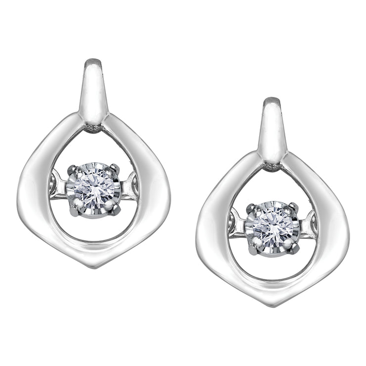 White Gold Diamond Earrings