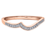 White Yellow Or Rose Gold Diamond Band