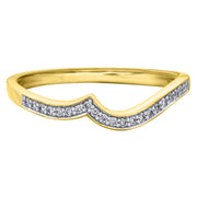 White Yellow Or Rose Gold Diamond Band