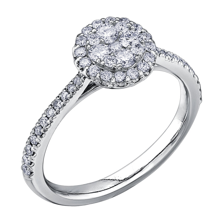 White Gold Diamond Ring