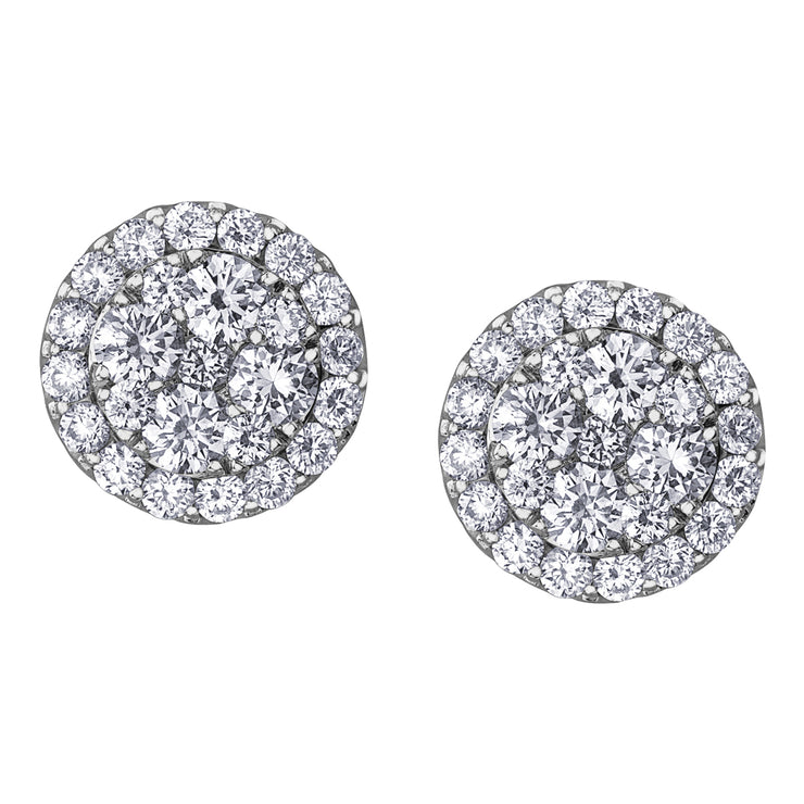 White Gold Diamond Studs