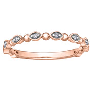 Rose Gold Diamond Band