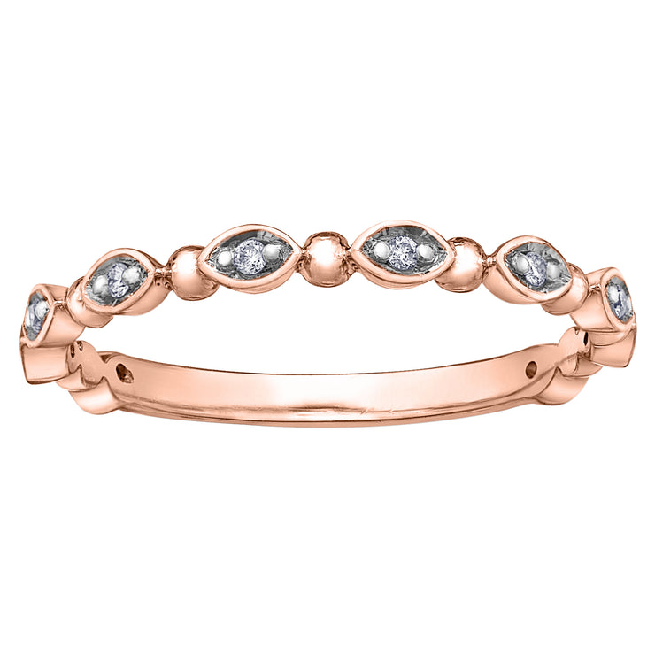 Rose Gold Diamond Band