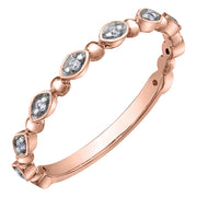 Rose Gold Diamond Band