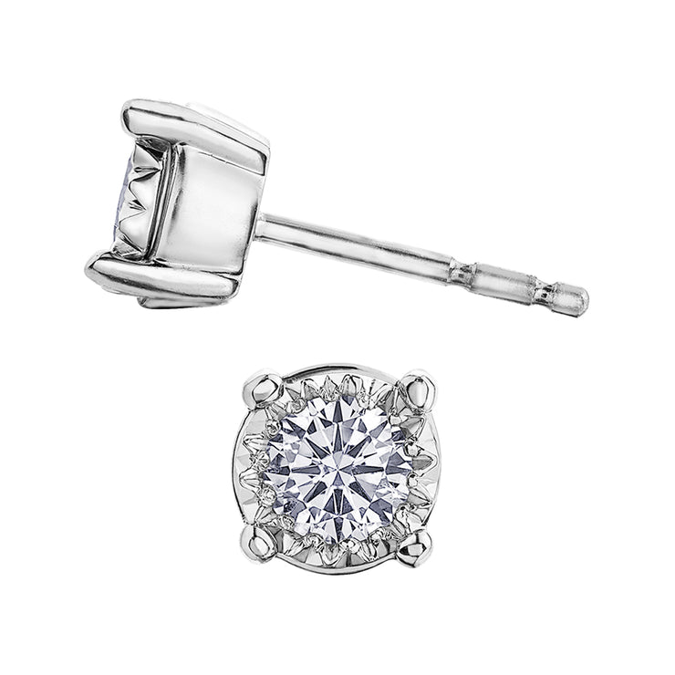 White Gold Diamond Studs