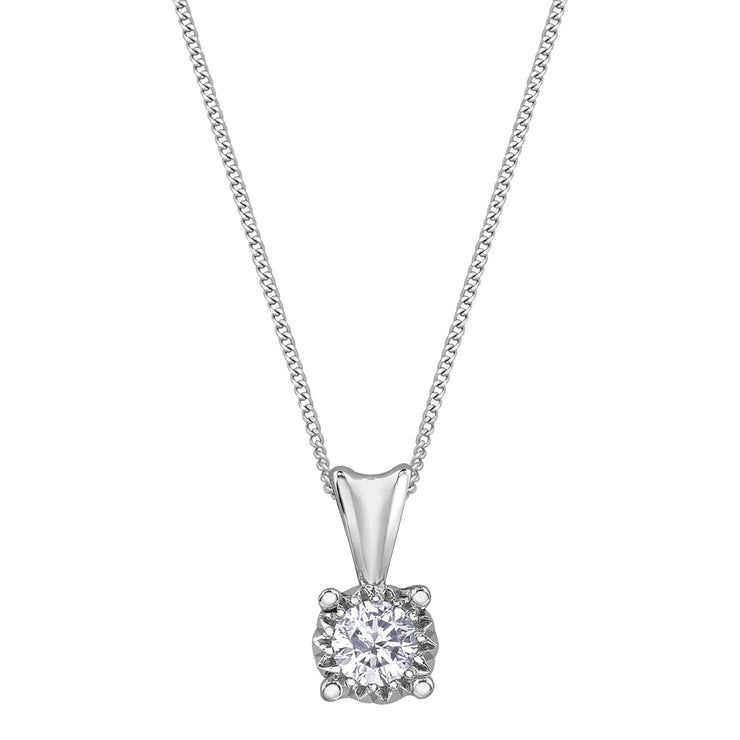 Yellow Or White Gold Diamond Necklace