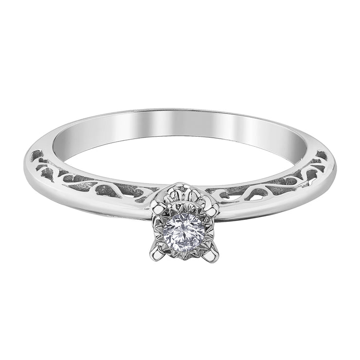 White Gold Diamond Ring