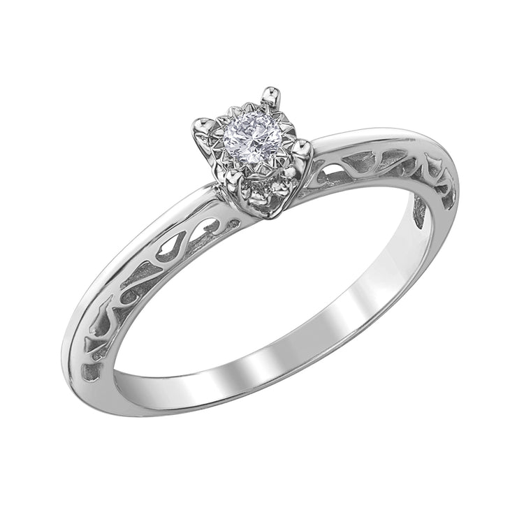 White Gold Diamond Ring