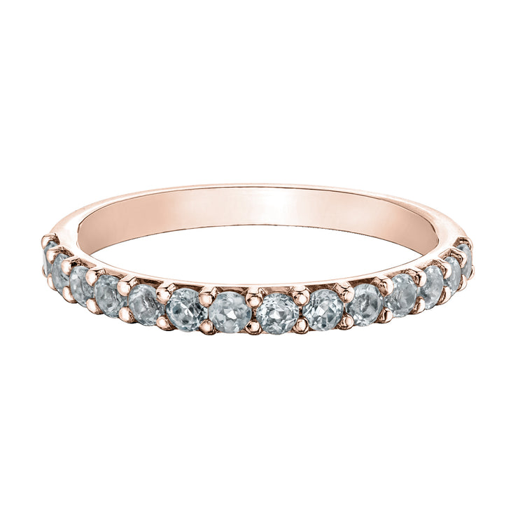 Rose Gold Gemstone Bands