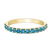 Yellow Gold Gemstone Band