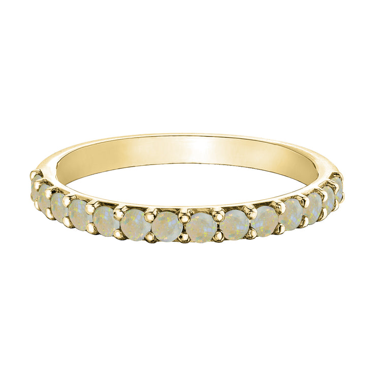 Yellow Gold Gemstone Band