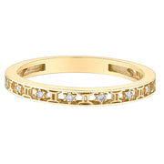 Yellow Gold Diamond Zodiac Rings