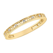 Yellow Gold Diamond Zodiac Rings