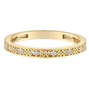 Yellow Gold Diamond Zodiac Rings