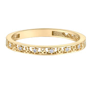 Yellow Gold Diamond Zodiac Rings