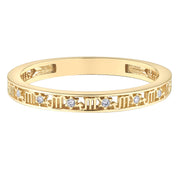 Yellow Gold Diamond Zodiac Rings