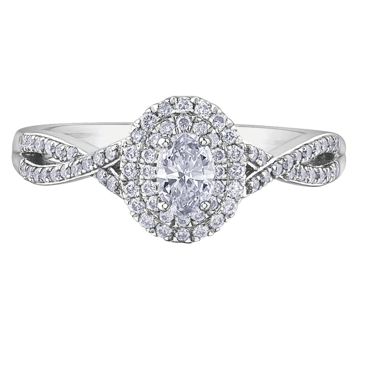 White Gold Diamond Ring