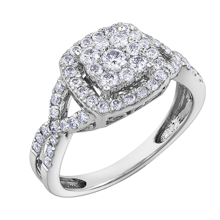 White Gold Diamond Ring