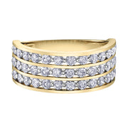 Yellow And White Gold Diamond Ring