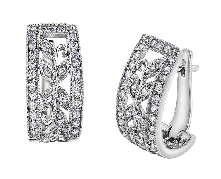 White Gold Diamond Earrings