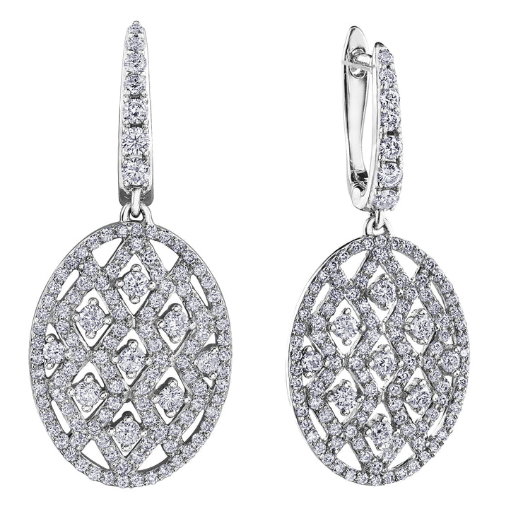 White Gold Diamond Earrings