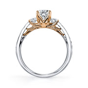 Maple Leaf Diamond Two-Tone Ring