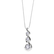 Maple Leaf Diamonds White Gold Pendant