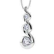 Maple Leaf Diamonds White Gold Pendant