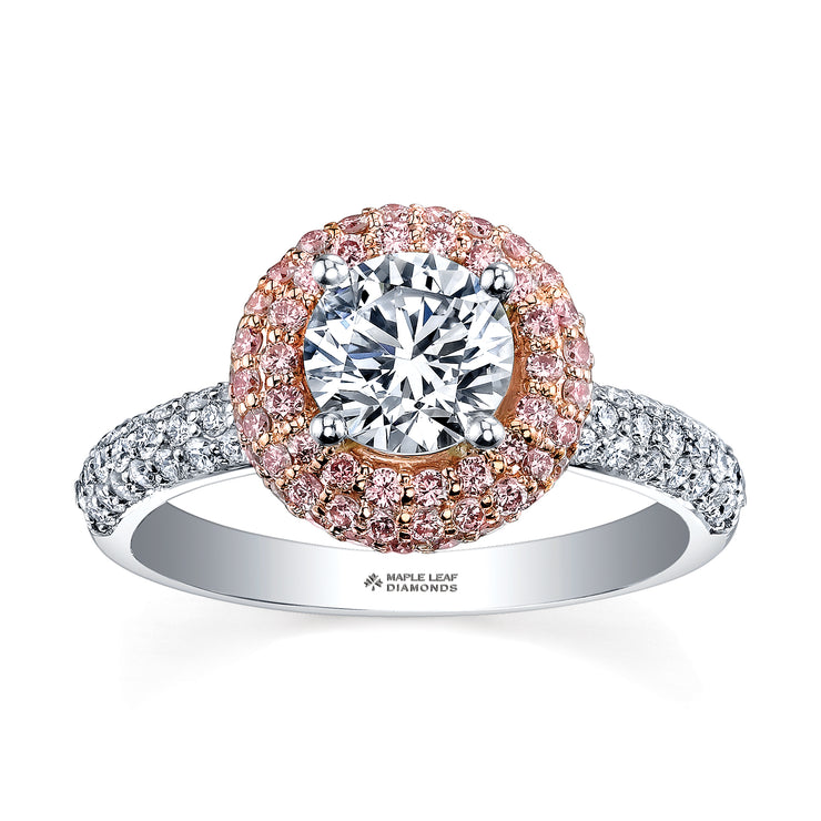 Maple Leaf Diamonds Two-Tone Ring