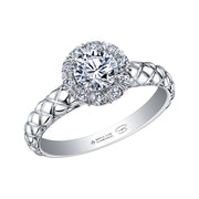 Maple Leaf Diamonds White Gold Ring