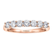 Maple Leaf Diamonds Rose Gold Ring