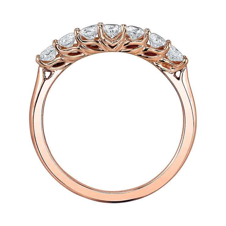 Maple Leaf Diamonds Rose Gold Ring