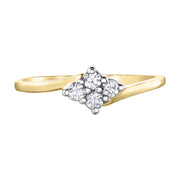 Maple Leaf Diamonds Yellow Gold Diamond Ring