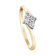 Maple Leaf Diamonds Yellow Gold Diamond Ring