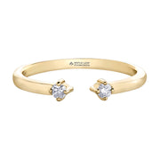 Maple Leaf Diamonds Yellow Gold Ring