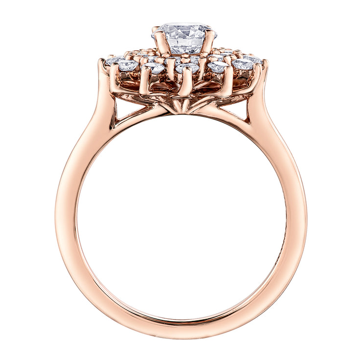 Rose Gold And Canadian Diamond Ring