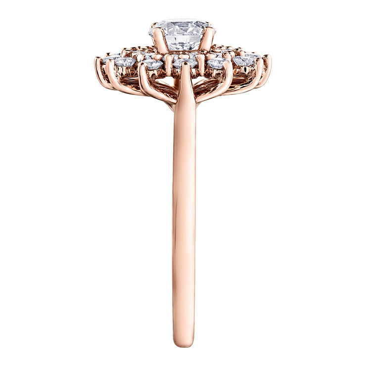 Rose Gold And Canadian Diamond Ring